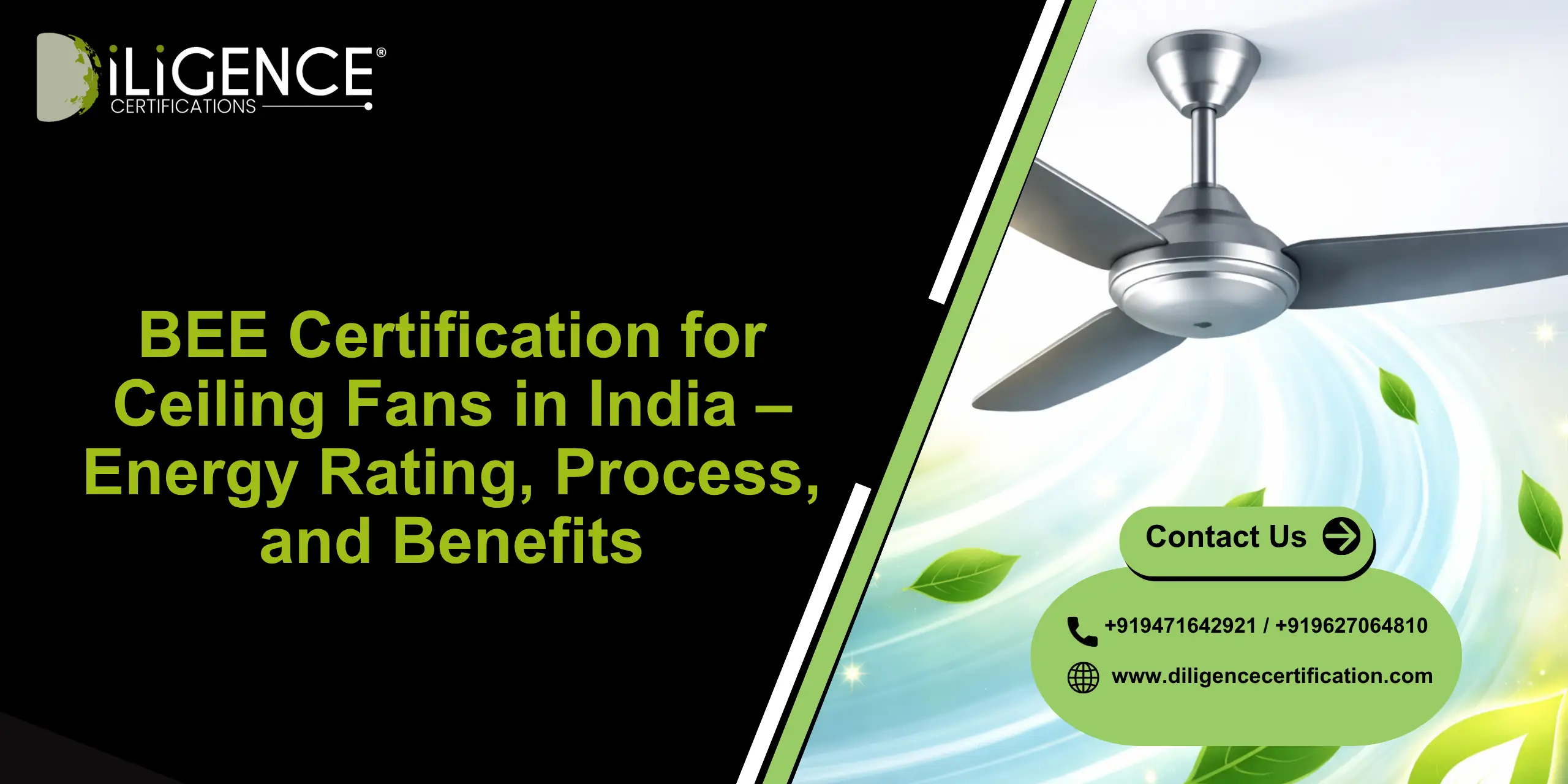 BEE Certification for Ceiling Fans