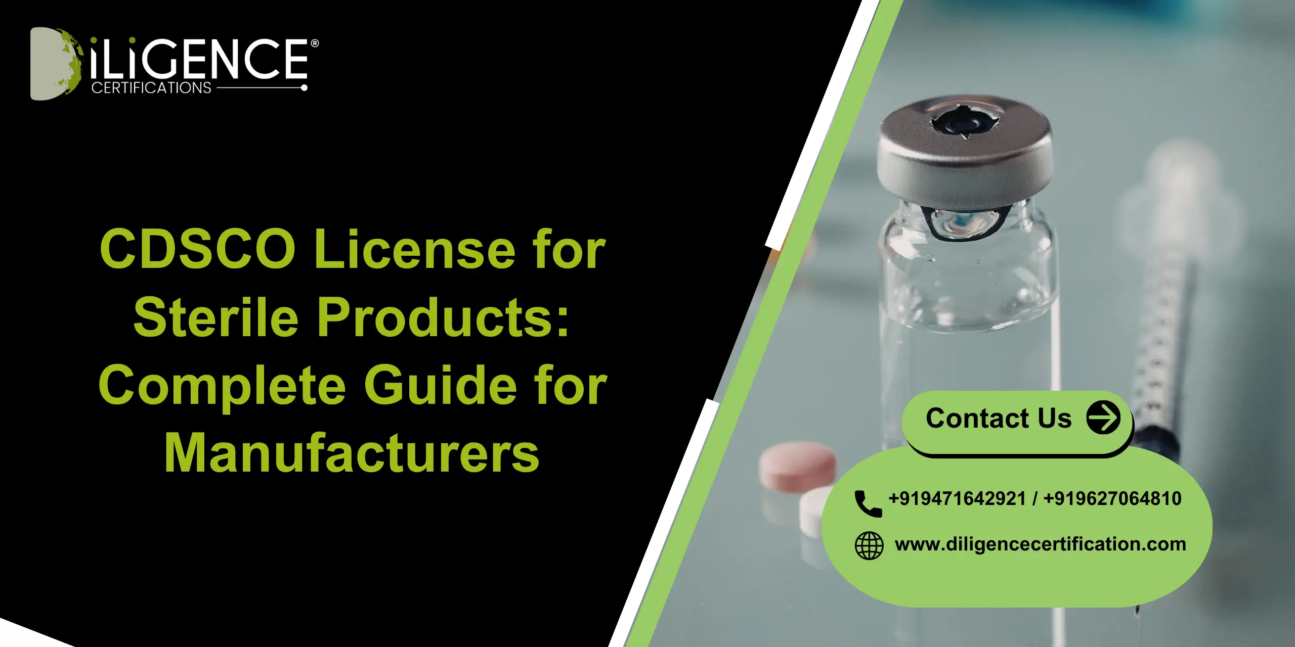 CDSCO License for Sterile Products