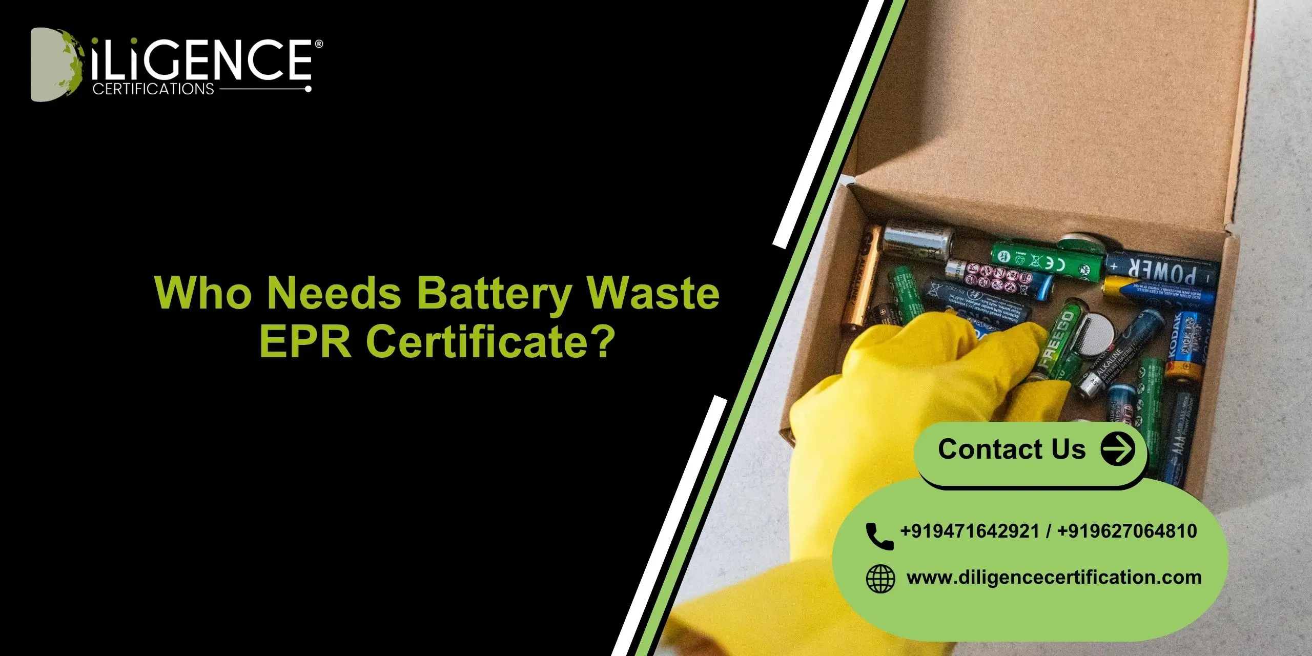 Battery Waste EPR Certificate