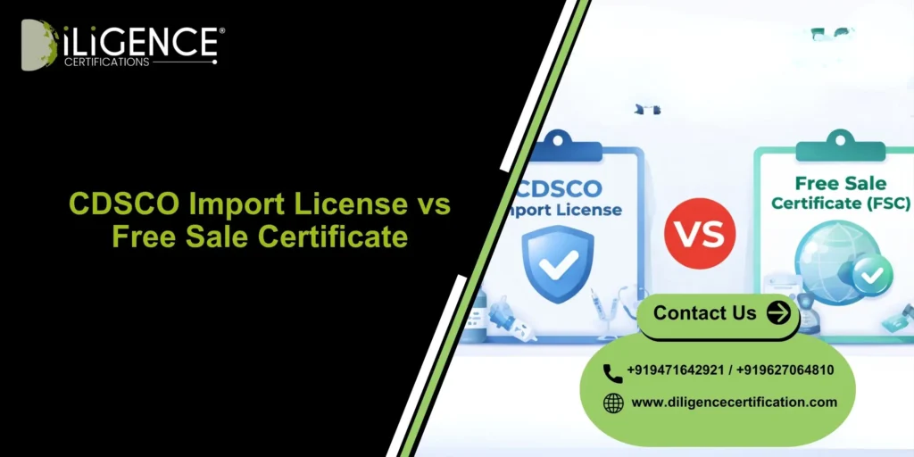 CDSCO Import License vs Free Sale Certificate: Key Differences Every Medical Importer Must Know