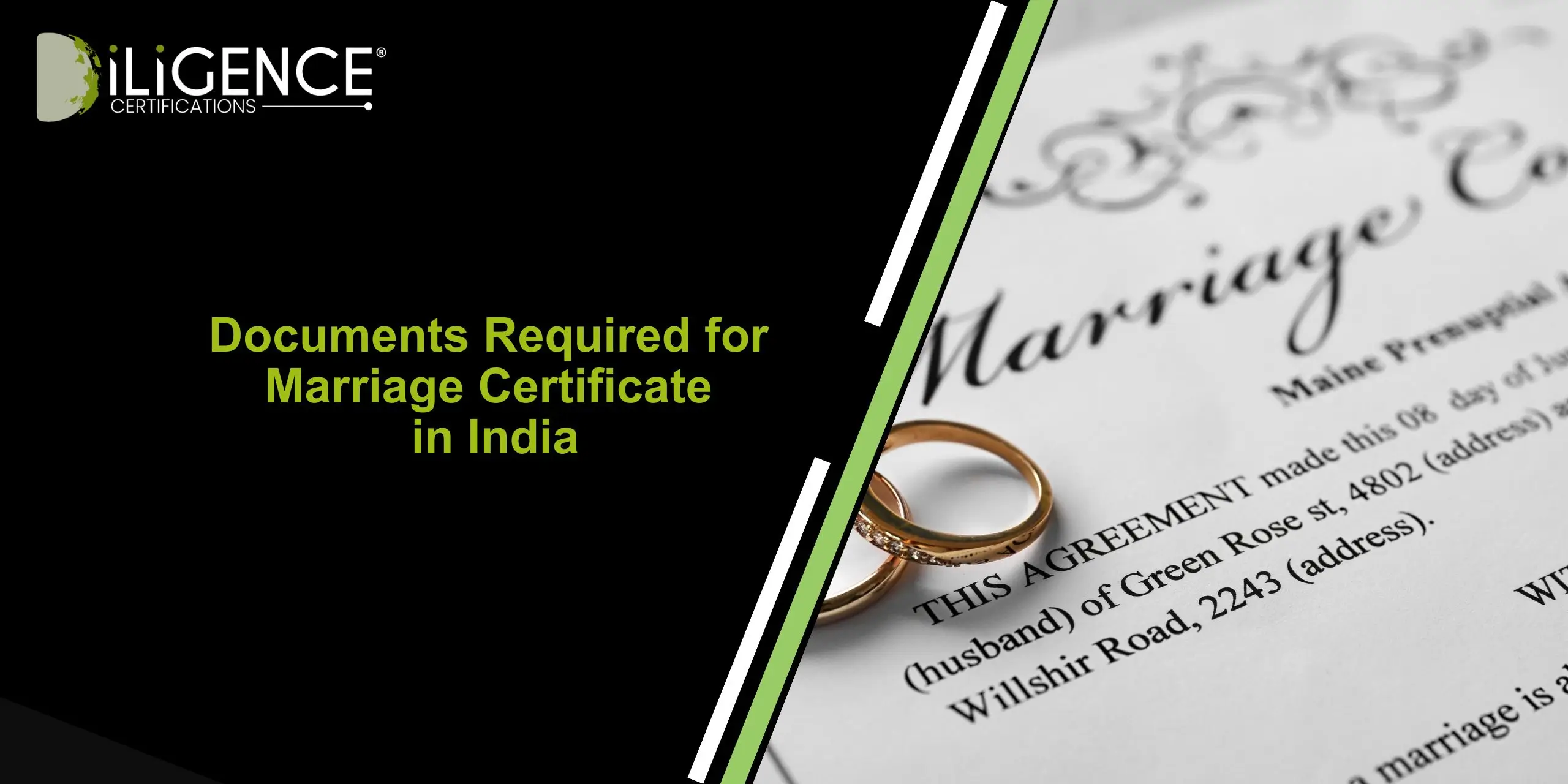 Marriage Certificate Documents Required