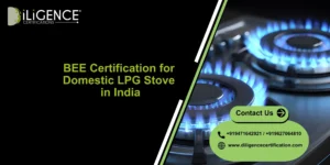 Domestic LPG stove with BEE certification label by Diligence Certification