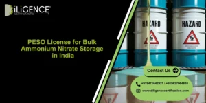 Bulk Ammonium Nitrate Storage PESO license support by Diligence Certification