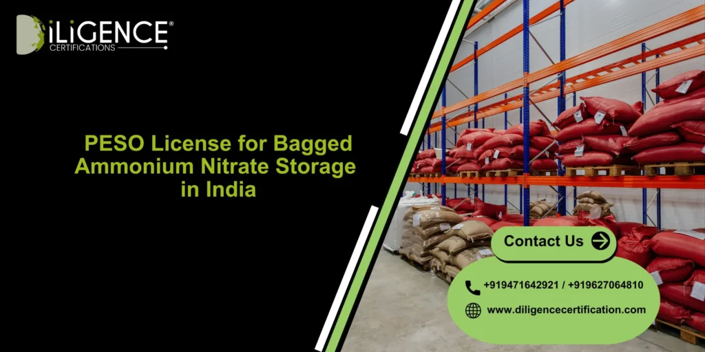 PESO License for Bagged Ammonium Nitrate Storage in India
