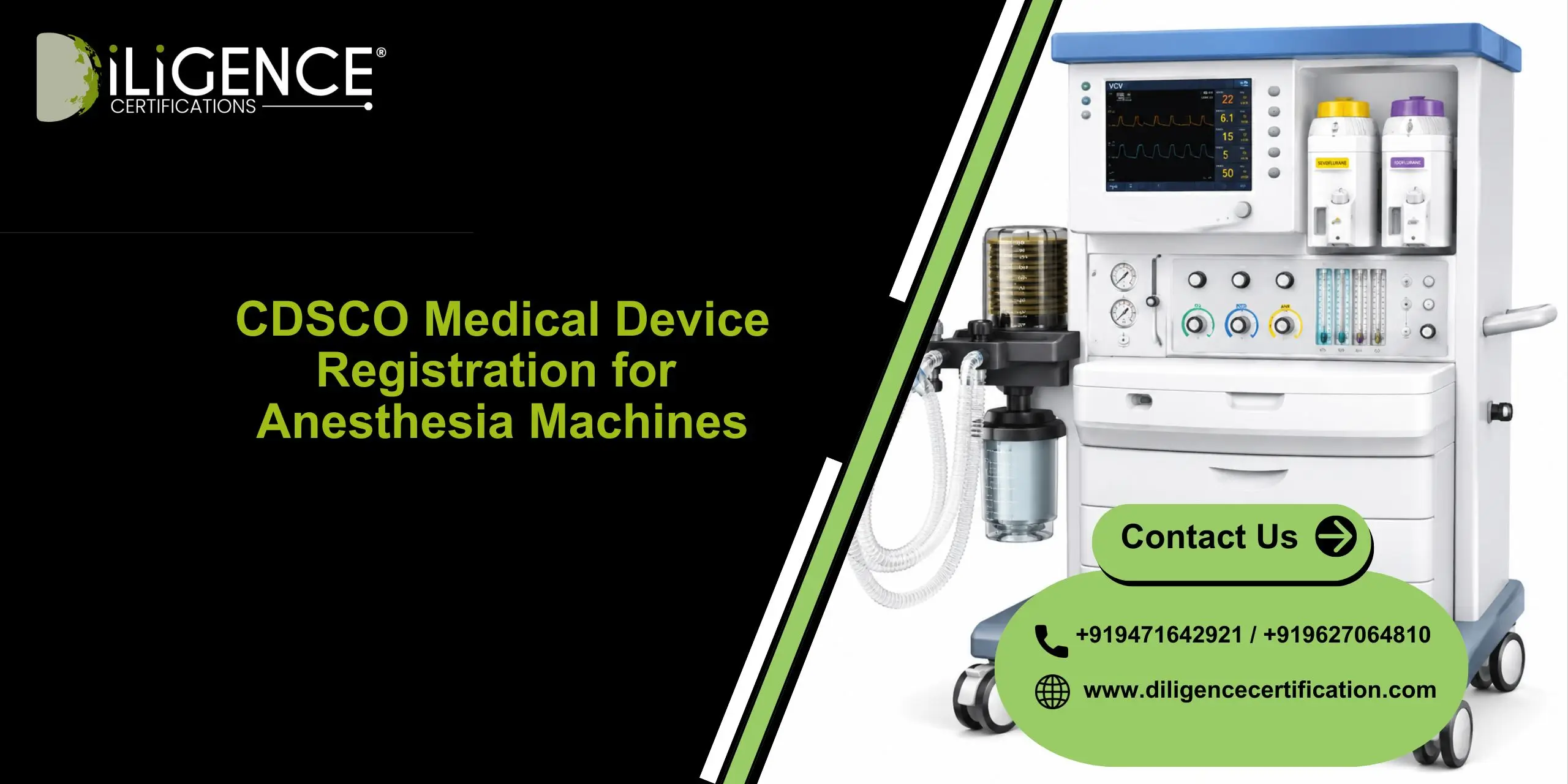 CDSCO for Anesthesia Machines in India by Diligence Certification