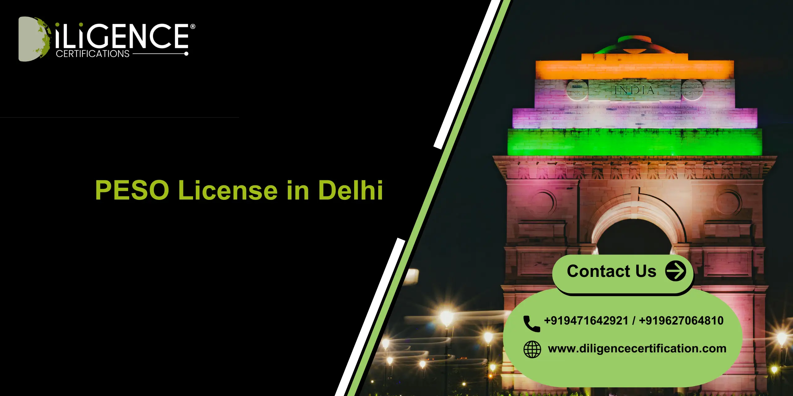 PESO License in Delhi Consultant by Diligence Certification for complete PESO approval, documentation, filing, and compliance support