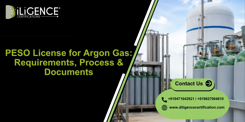 PESO License for Argon Gas