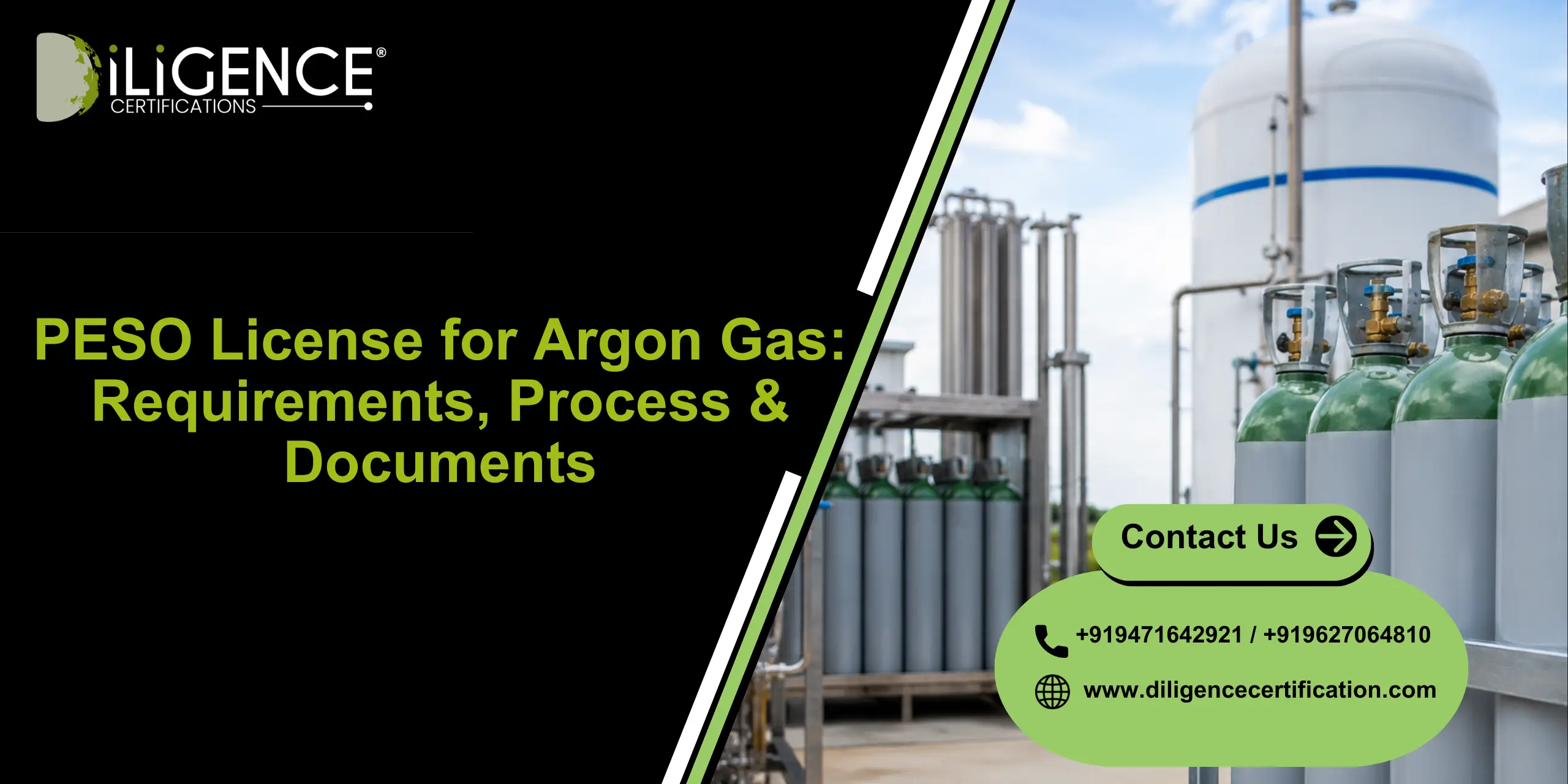 PESO License for Argon Gas