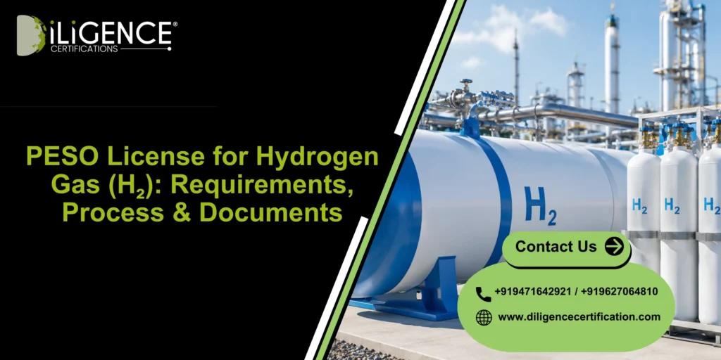PESO License for Hydrogen Gas