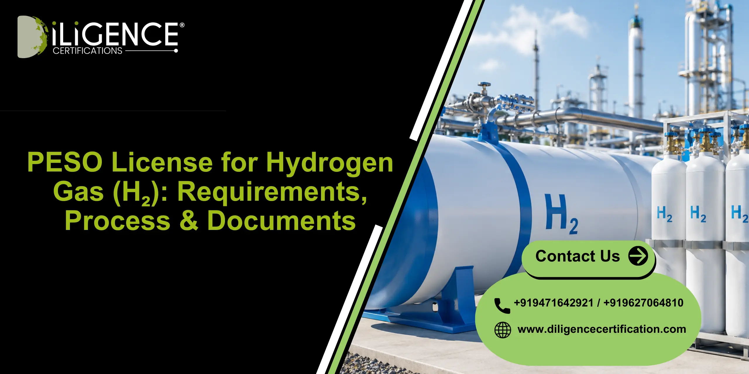 PESO License for Hydrogen Gas