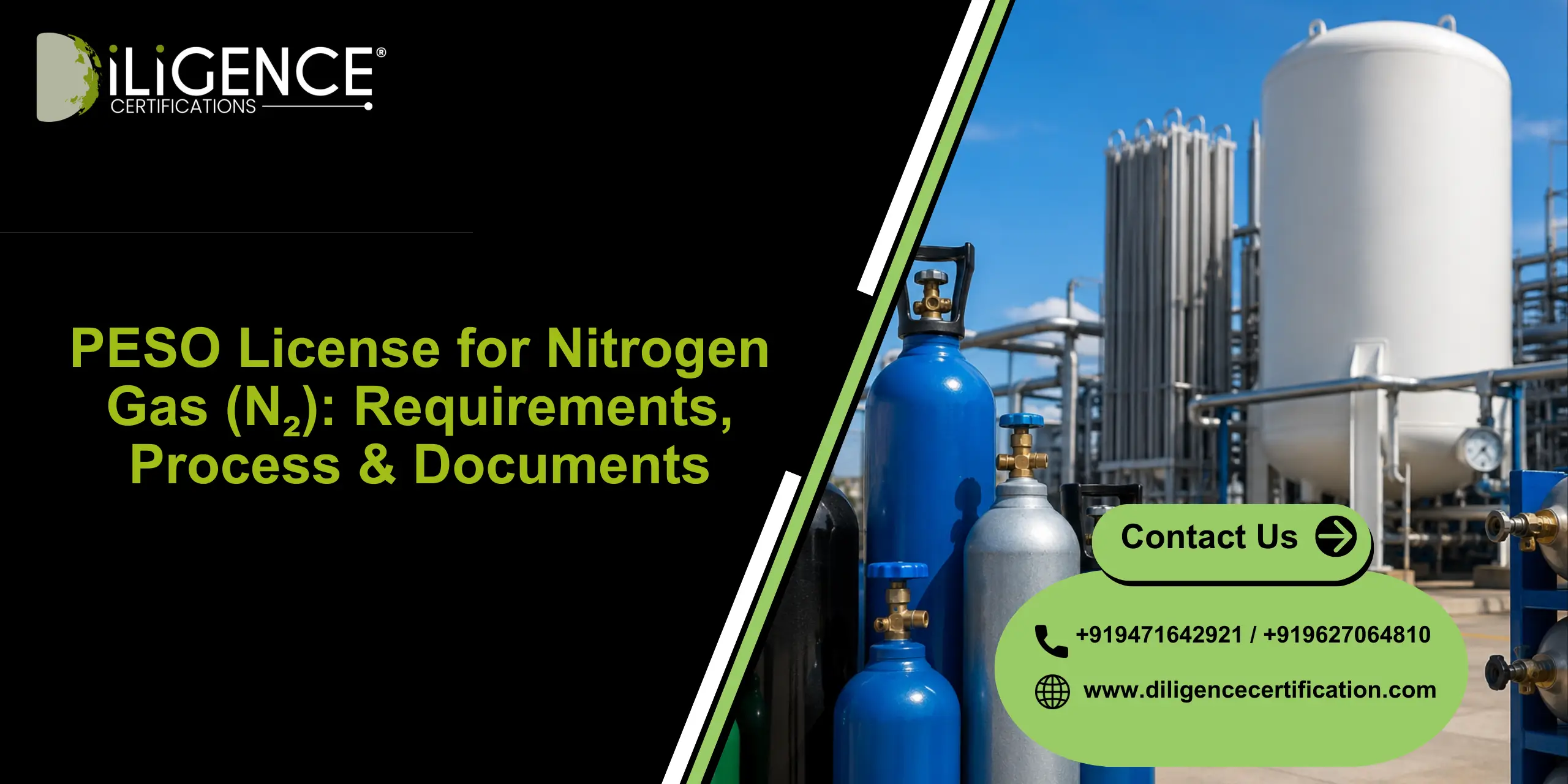 PESO License for Nitrogen Gas