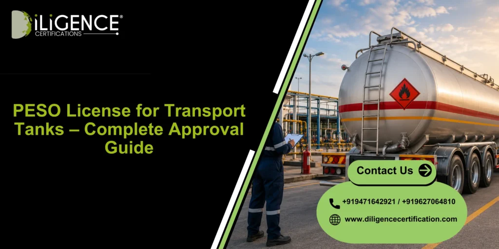 PESO License for Transport Tanks
