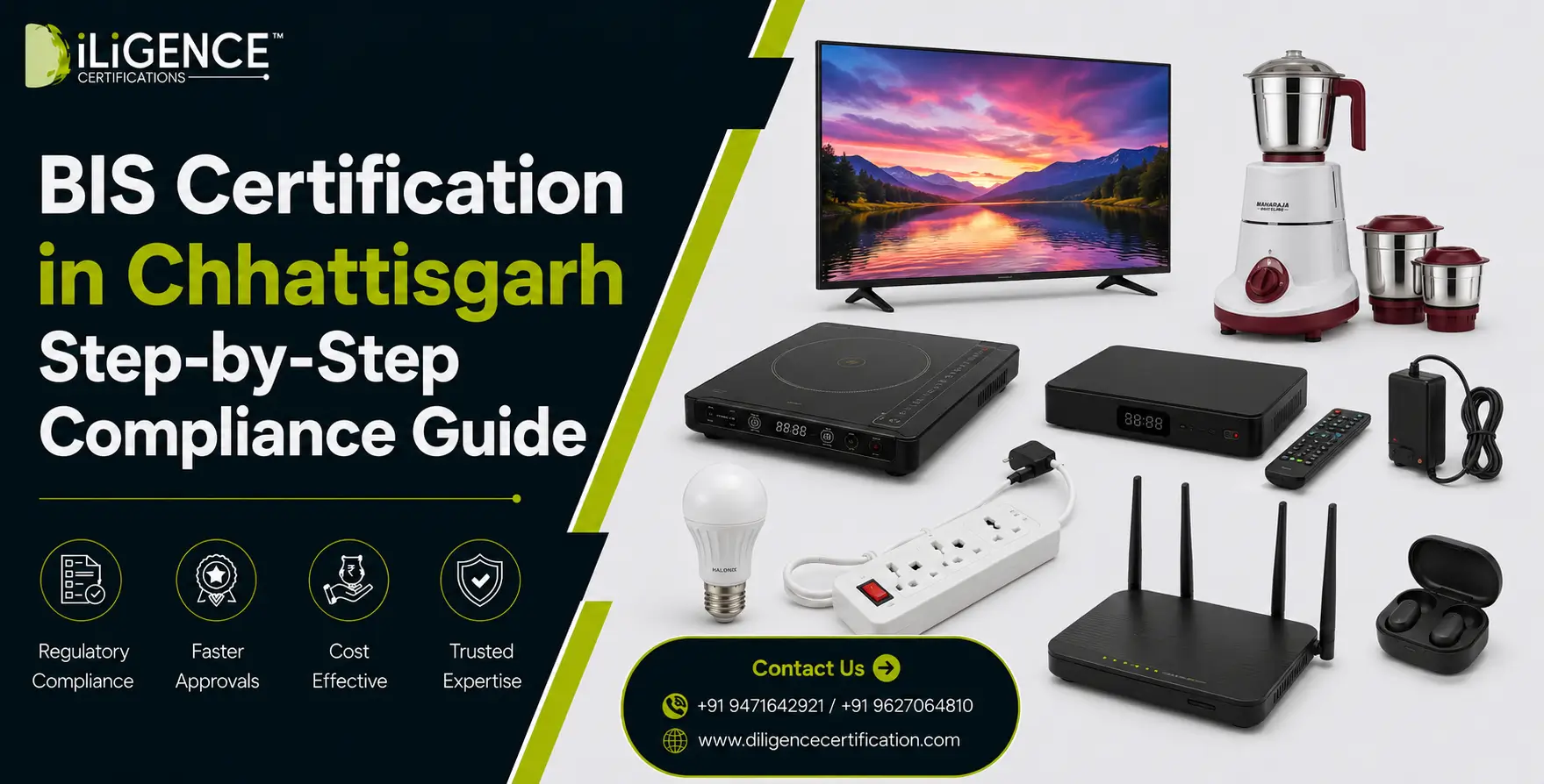 BIS Certification in Chhattisgarh guide with electronic products and compliance process.