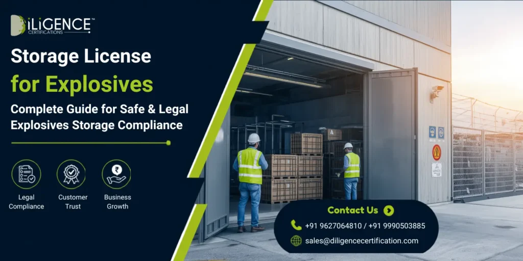 PESO Storage License for Explosives with industrial compliance equipment