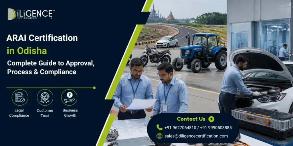 ARAI Certification in Odisha for vehicle testing, type approval and automotive compliance.