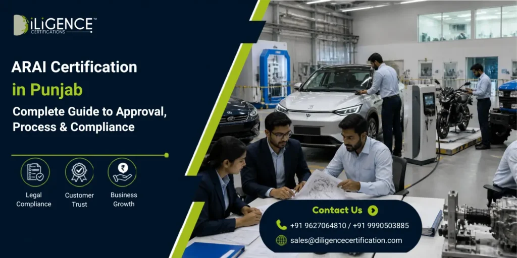 ARAI Certification in Punjab for vehicle testing, type approval and automotive compliance.