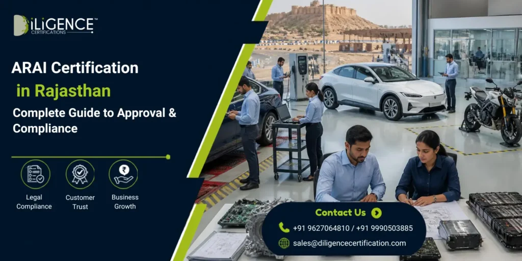 ARAI Certification in Rajasthan for vehicle testing, type approval and automotive complian
