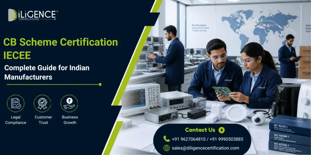 CB Scheme Certification IECEE for Indian electrical and electronic manufacturers