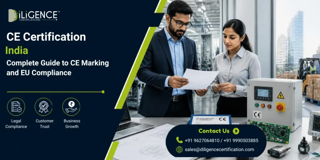 CE Certification India for manufacturers and exporters, CE marking compliance for European market, CE certification process in India, CE compliance documents and testing, CE marking requirements for Indian products