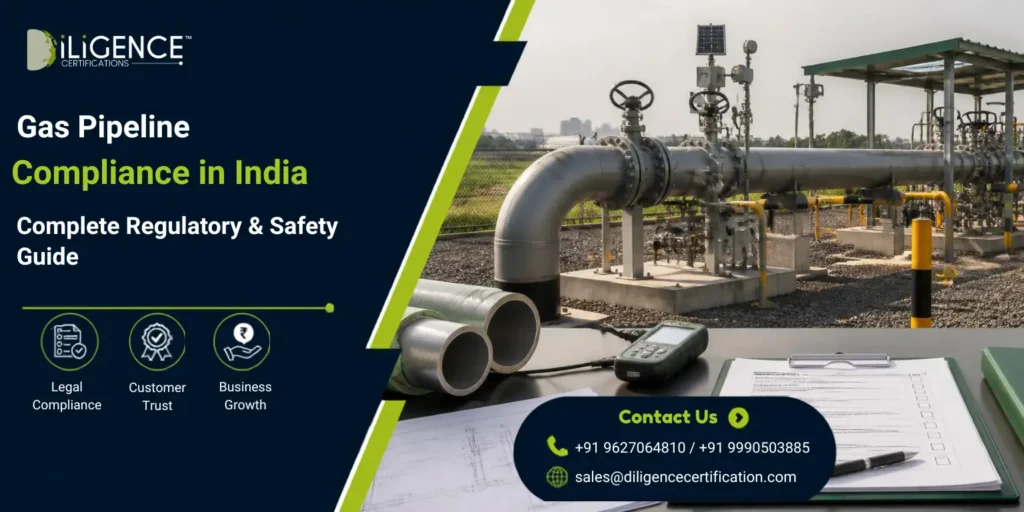 Gas Pipeline Compliance in India with natural gas pipeline infrastructure, safety systems, inspection and regulatory compliance equipment.