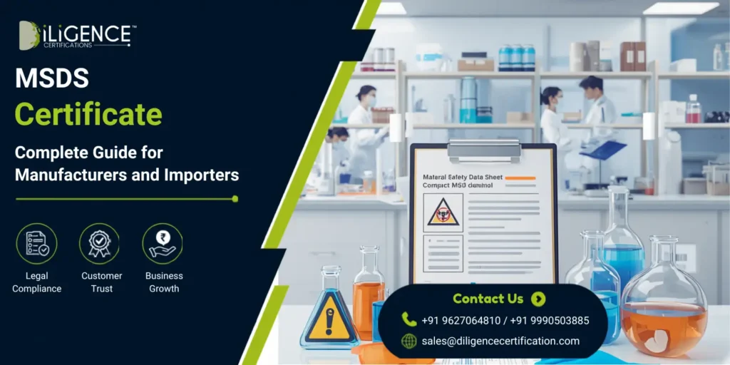 MSDS Certificate for chemical products