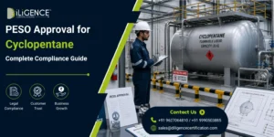 PESO Approval for Cyclopentane storage tank with industrial safety and fire protection systems