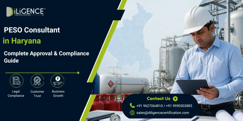 PESO Consultant in Haryana supporting industrial licensing, petroleum, gas cylinder, and pressure vessel compliance.