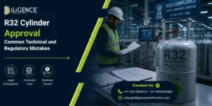 PESO Approval for R32 Refrigerant cylinders in India with industrial safety inspection and compliance testing