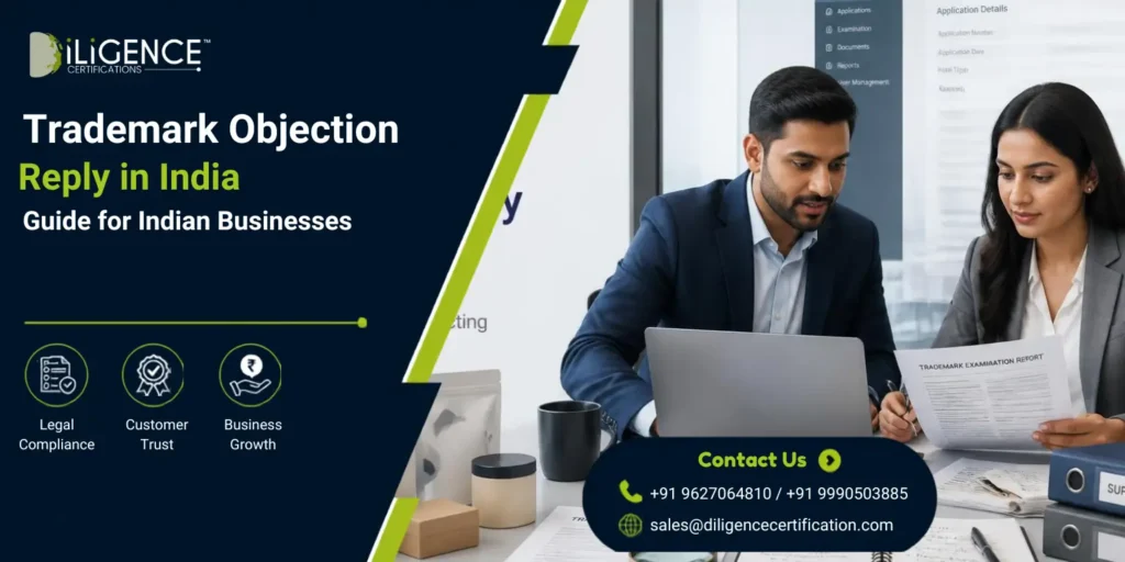 Trademark objection reply in India for examination report and trademark registration