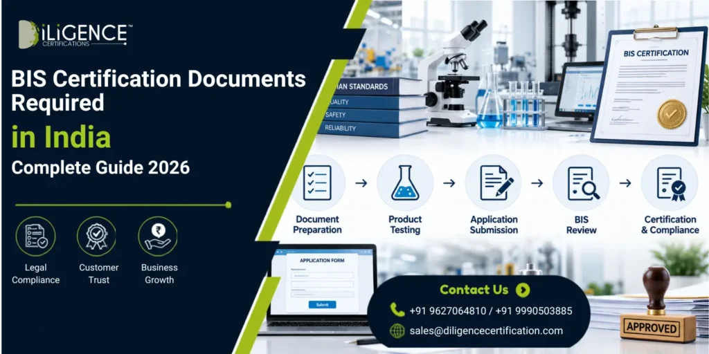 BIS Certification Documents Required in India, BIS certification process, document preparation, product testing, application submission, BIS review and certification compliance.
