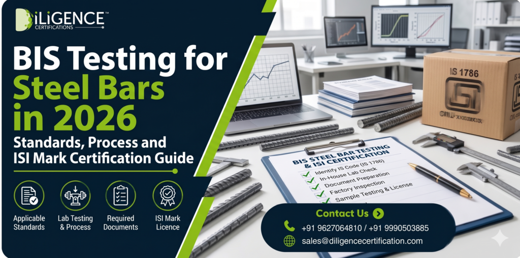 BIS Testing for Steel Bars Standards, Process and ISI Mark Certification Guide