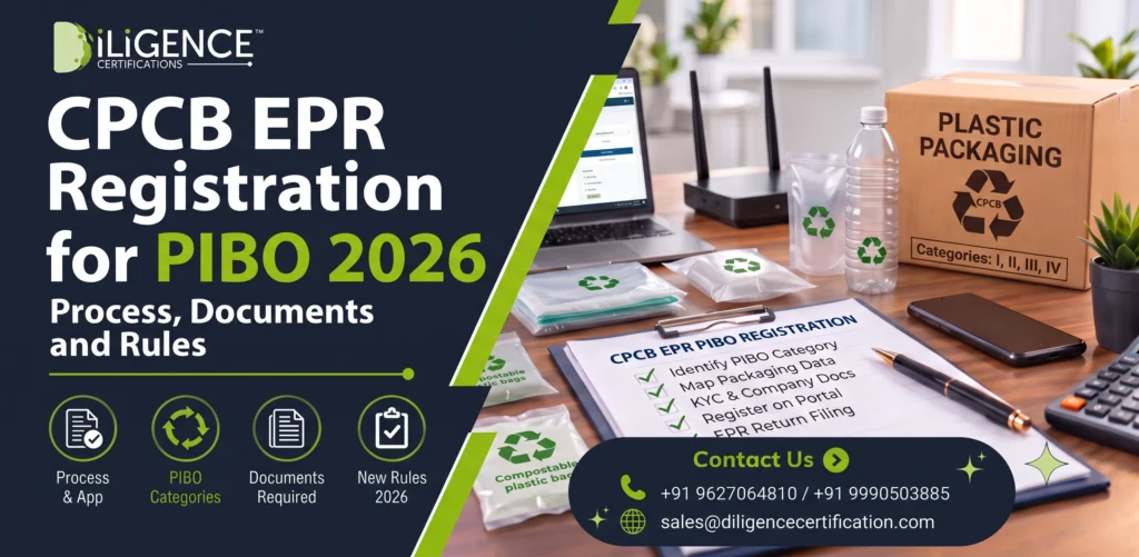 CPCB EPR Registration for PIBO 2026 Process, Documents, and Rules Compliance Guide by Diligence Certifications.